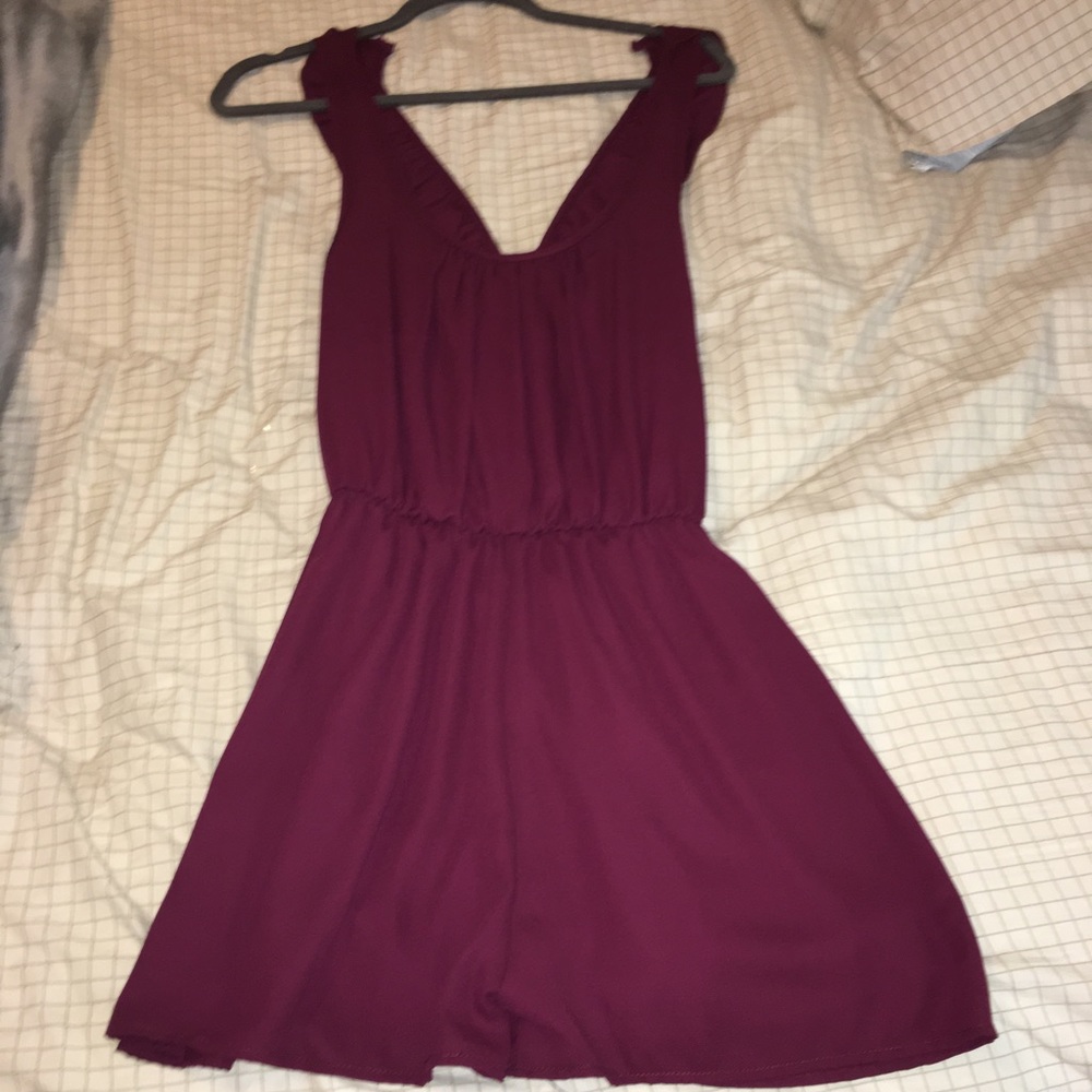 Brand new burgundy romper
